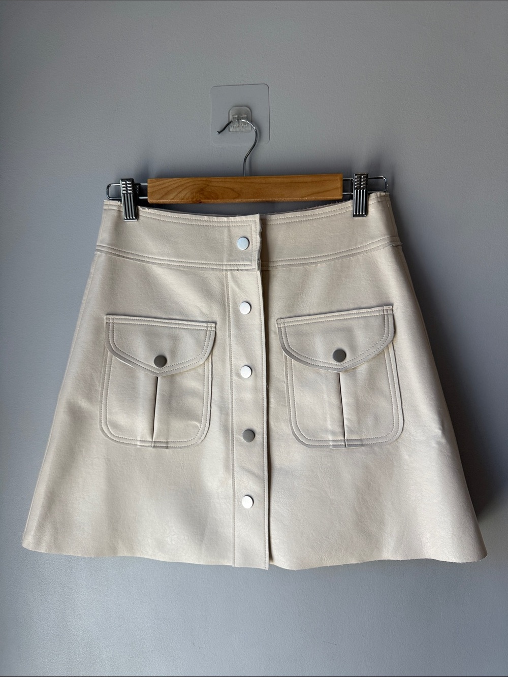 Molly Bracken Vegan Leather Mini Skirt